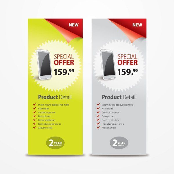 Werbe-Technologie-Banner-Vorlagen