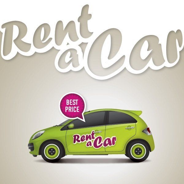 Rent A Car Poster - Vector download
