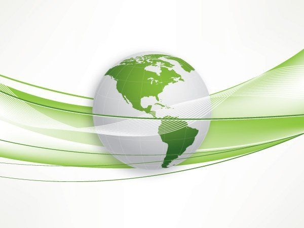 Grüne Welt Spiralwellen Hintergrund