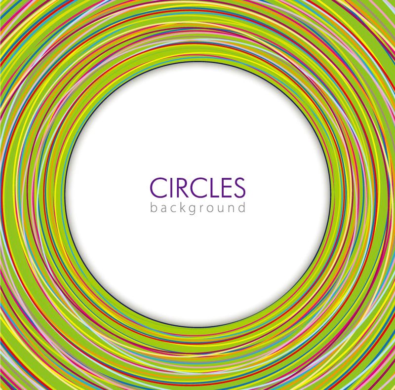 Círculos Fundo Colorido
