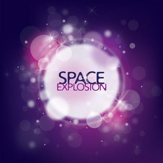 Space Explosion Colorful Background Space Explosion Colorful Background
