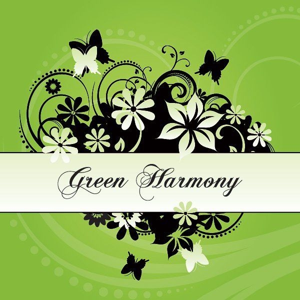 Harmony Flower Swirls Card