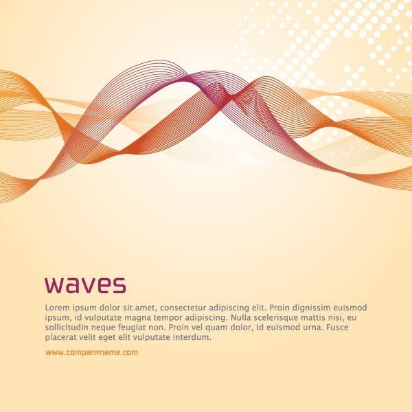 Fondo naranja de semitono de ondas espirales