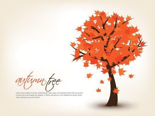 Fundo sazonal de árvore de outono