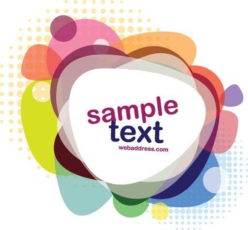 colorful funky abstract banner vector download