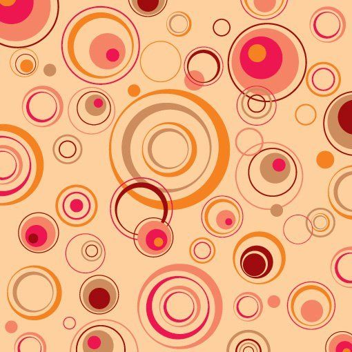 Fundo de textura de círculos retrô