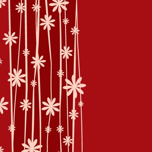 Minimaler roter Hintergrund der Blumenpflanze