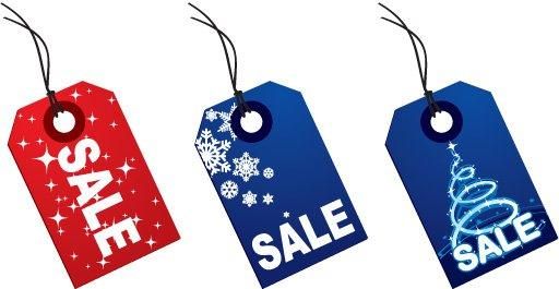 Colorful Christmas Sale Tags Colorful Christmas Sale Tags