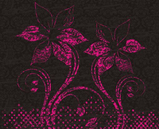 Teste padrão floral da decoração suja da flor Teste padrão floral da decoração suja da flor
