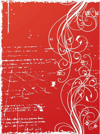 Grungy Floral Secret Letter Grungy Floral Secret Letter