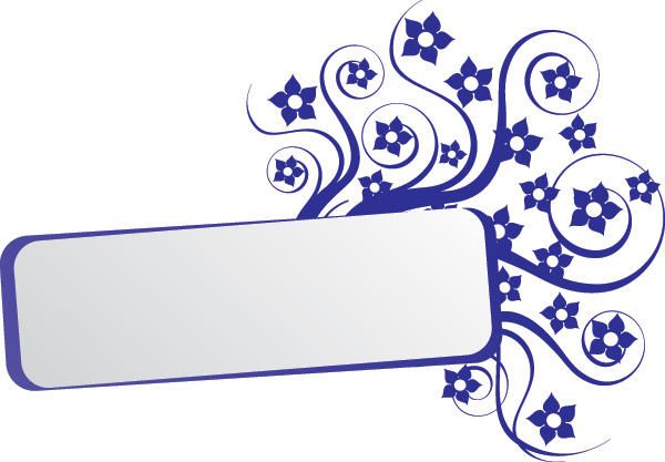 Banner de retângulo azul de quadro de roda Banner de retângulo azul de quadro de roda