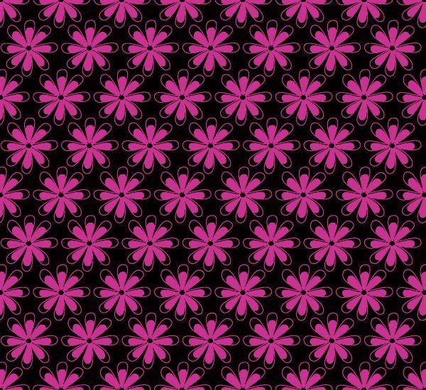 Elegante patrón de flor rosa transparente