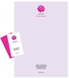 Elegante plantilla de tarjeta de visita con membrete