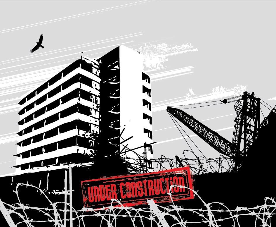 Edificio en construcción croquis