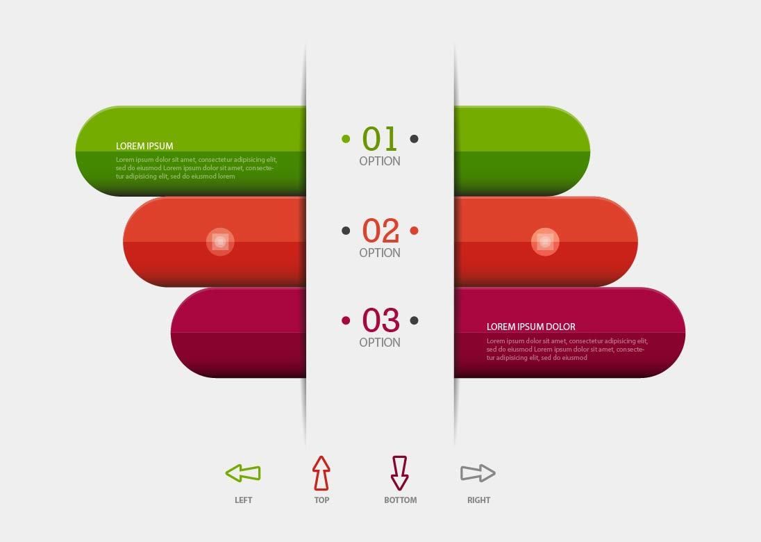 Infográfico de negócios de barras coloridas