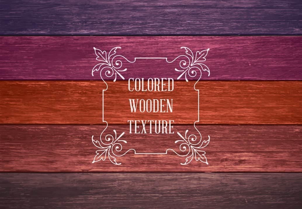 Texturas de madeira coloridas