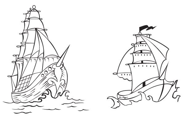 FREE VECTOR PIRATE SHIPS