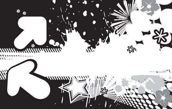 Diseño abstracto del vector de las flechas