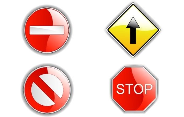 Las señales de tráfico - Descargar vector