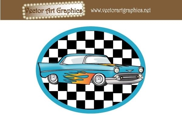 Gráficos de arte vectorial - Automóvil clásico