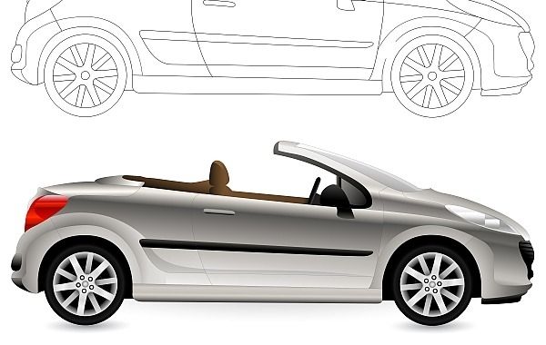 Conversível. Cabriolet Car.