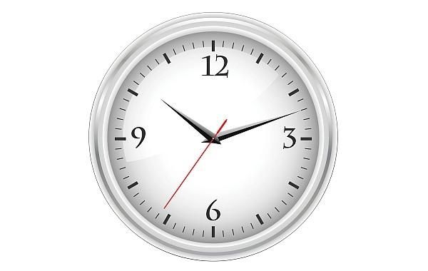 White office clock White office clock