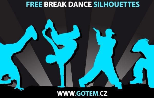 Siluetas de breakdance Siluetas de breakdance