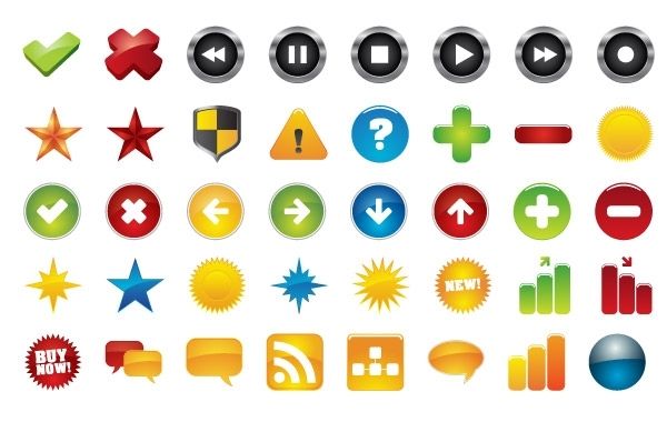 Colección de iconos básicos