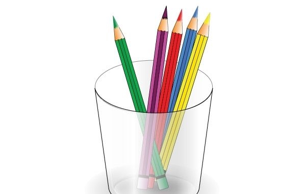 Ilustración de lápices de colores