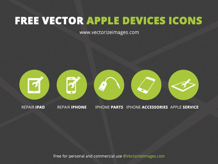 5 Minimalist Apple Device Icons 5 Minimalist Apple Device Icons