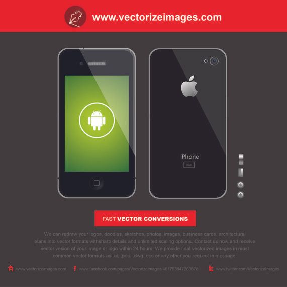 Realistic Black iPhone 5 Front & Back Realistic Black iPhone 5 Front & Back