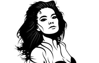 Gráfico de retrato de Bjork