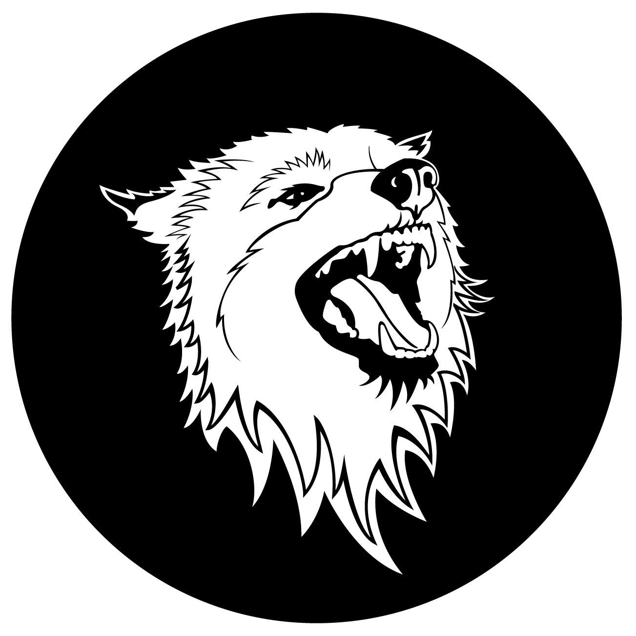 Wolf Vector emblem - Vector download