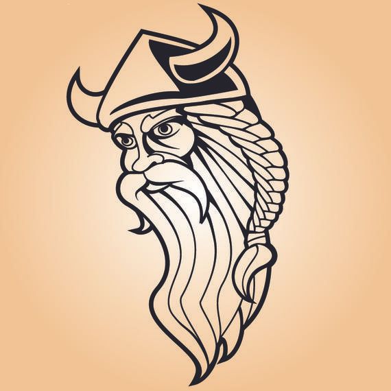 Viking Warrior Line Art Viking Warrior Line Art