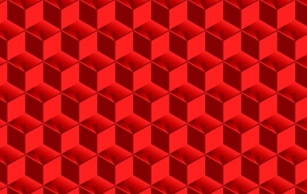 Patrón de cubos rojos